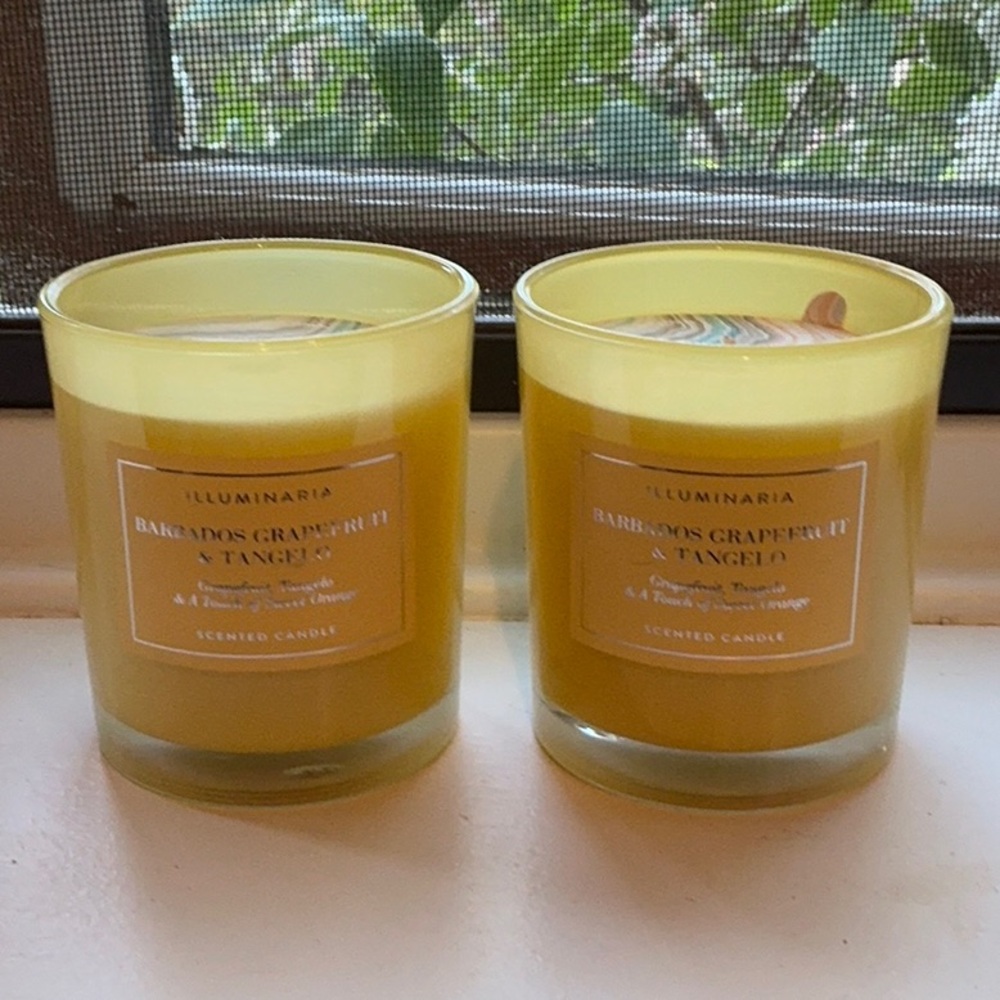 Barbados Grapefruit & Tangelo Scented Candle - Yellow